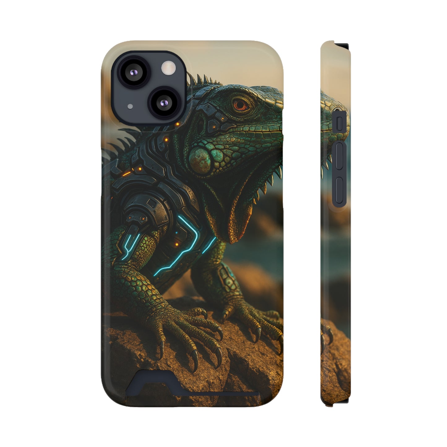 Scaled Sentinel • Apple iPhone 13 • MagSafe® Tough Case with Card Holder