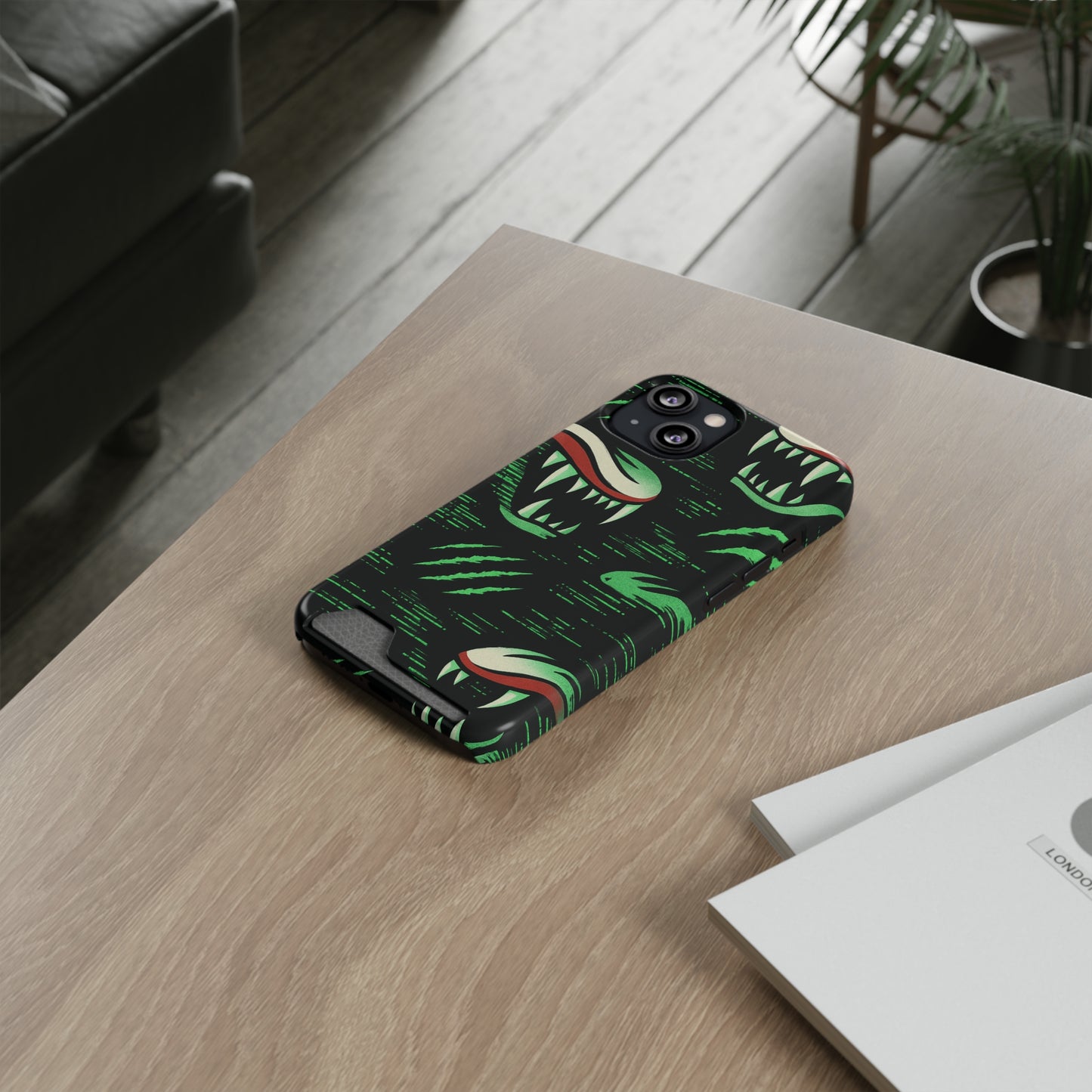 Vicious Glitch • Apple iPhone 13 • MagSafe® Tough Case with Card Holder