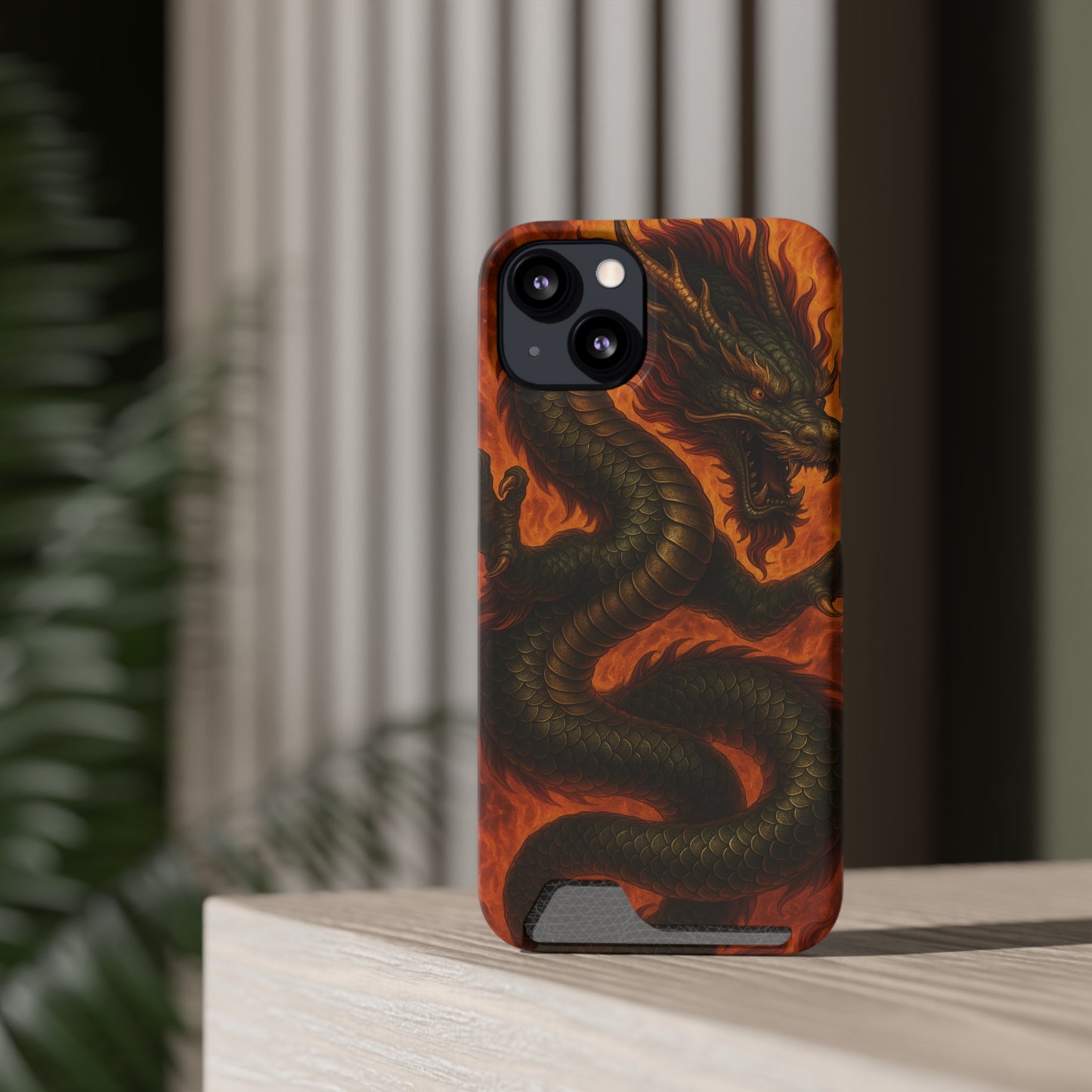 Flames of Fury • Apple iPhone 13 • MagSafe® Tough Case with Card Holder