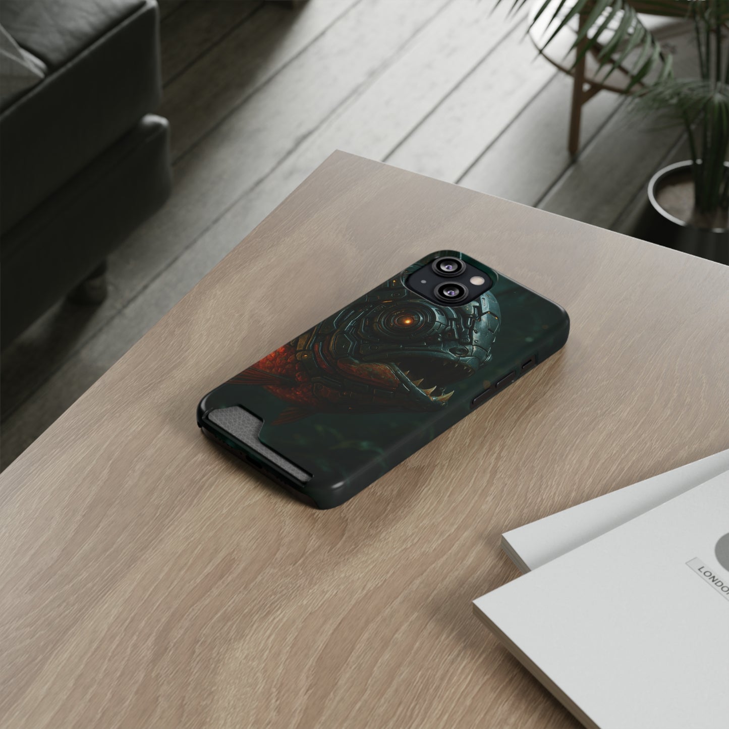 Crimson Bite • Apple iPhone 13 • MagSafe® Tough Case with Card Holder