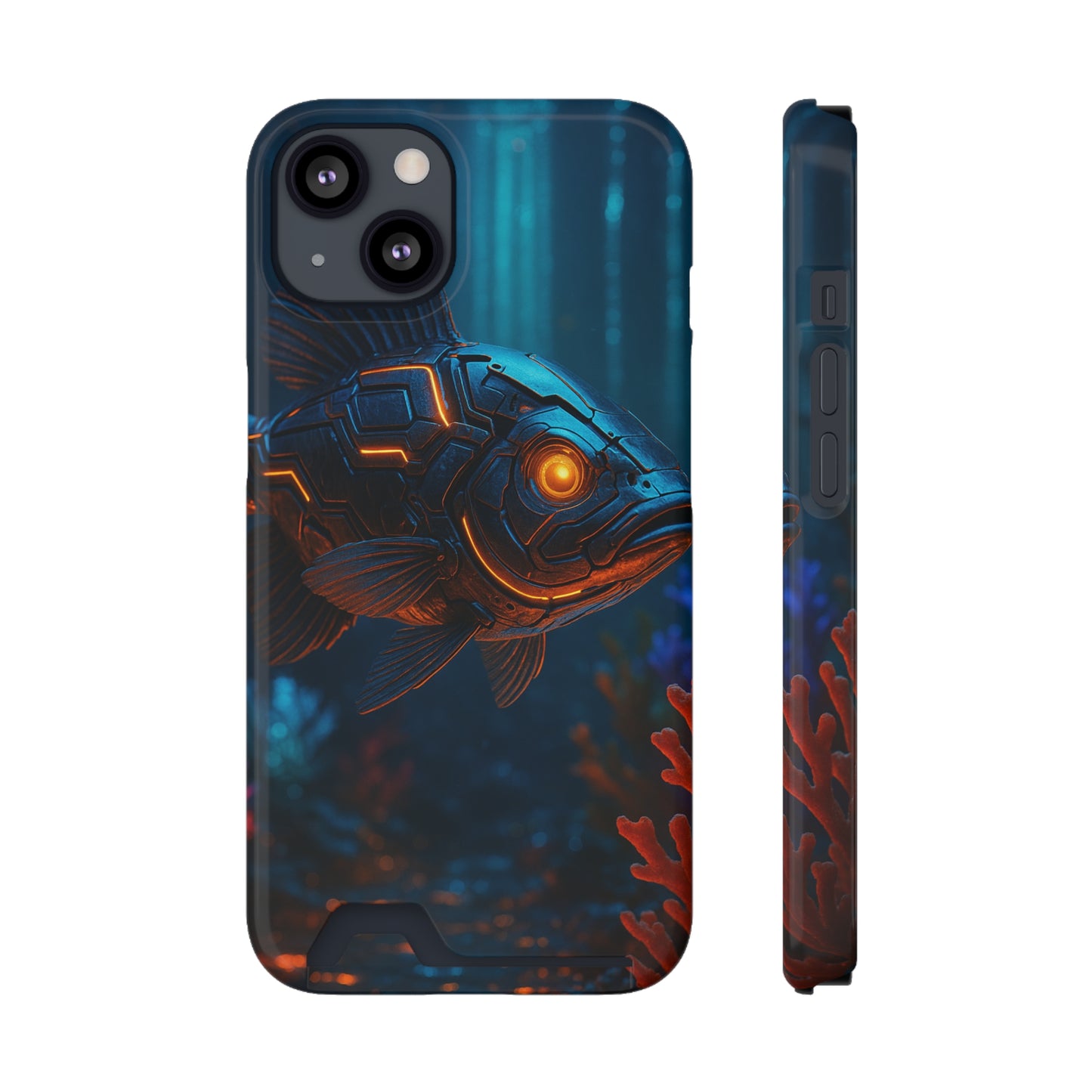 Ember Fins • Apple iPhone 13 • MagSafe® Tough Case with Card Holder