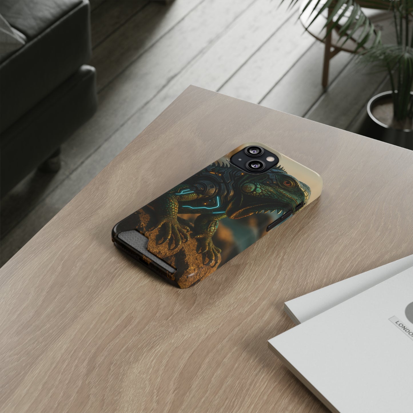Scaled Sentinel • Apple iPhone 13 • MagSafe® Tough Case with Card Holder