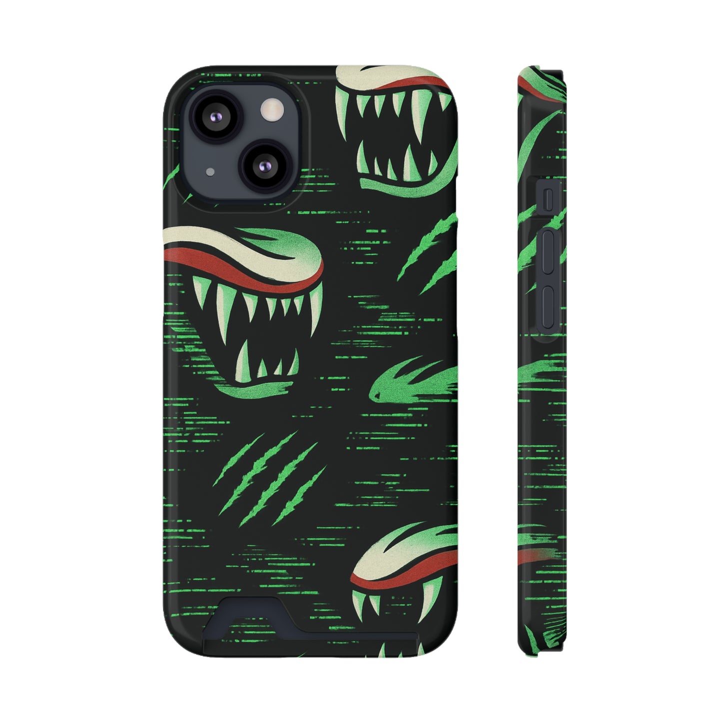 Vicious Glitch • Apple iPhone 13 • MagSafe® Tough Case with Card Holder