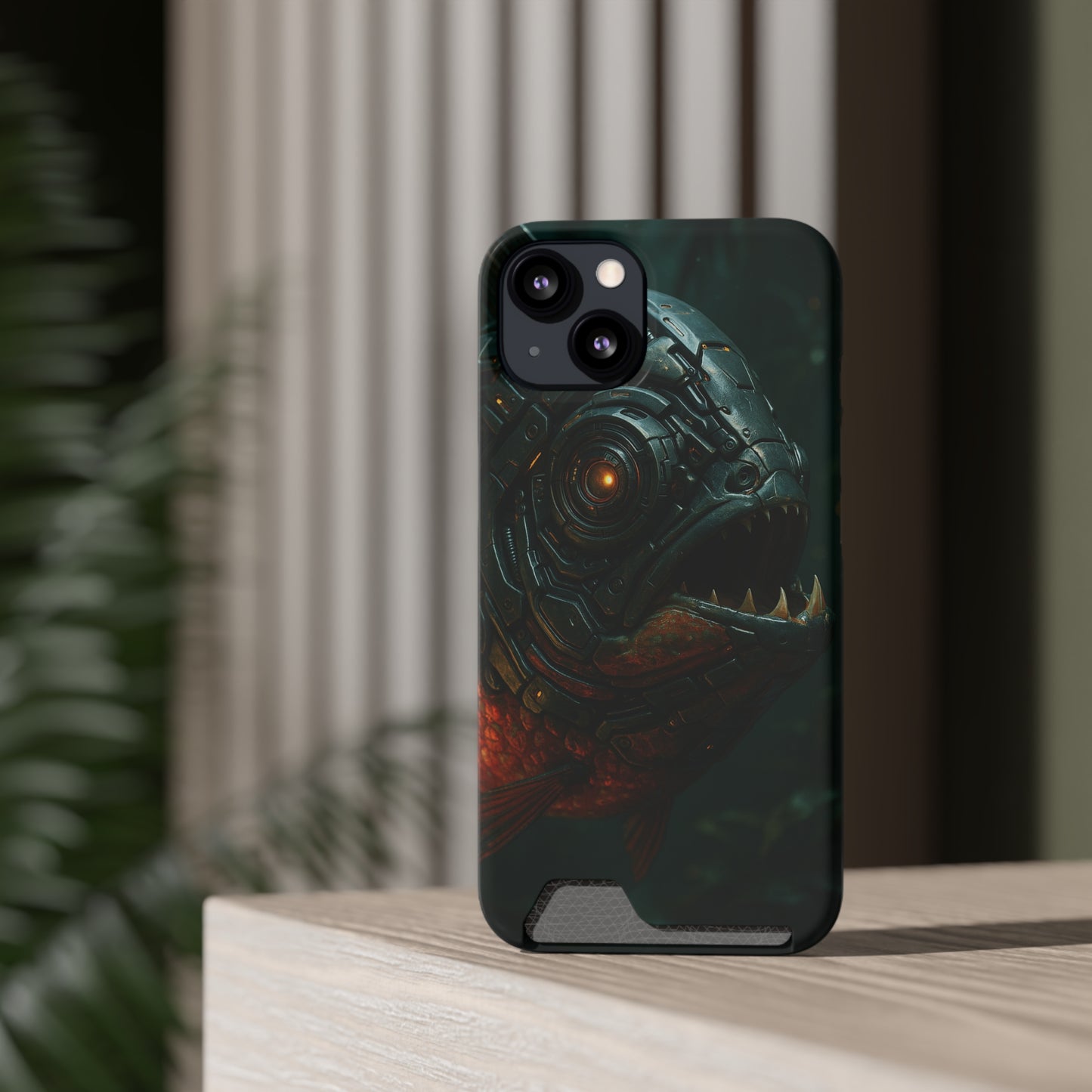 Crimson Bite • Apple iPhone 13 • MagSafe® Tough Case with Card Holder
