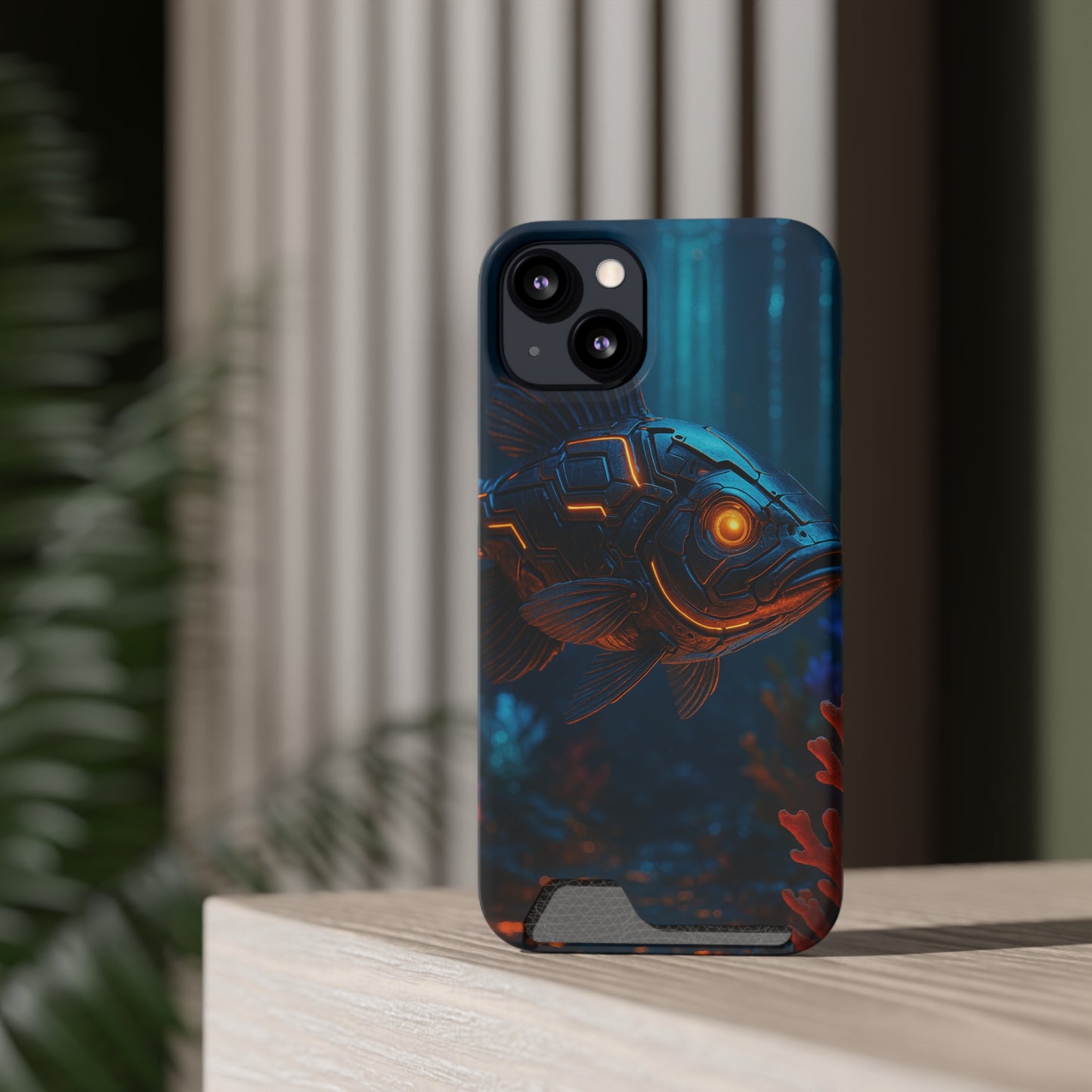 Ember Fins • Apple iPhone 13 • MagSafe® Tough Case with Card Holder