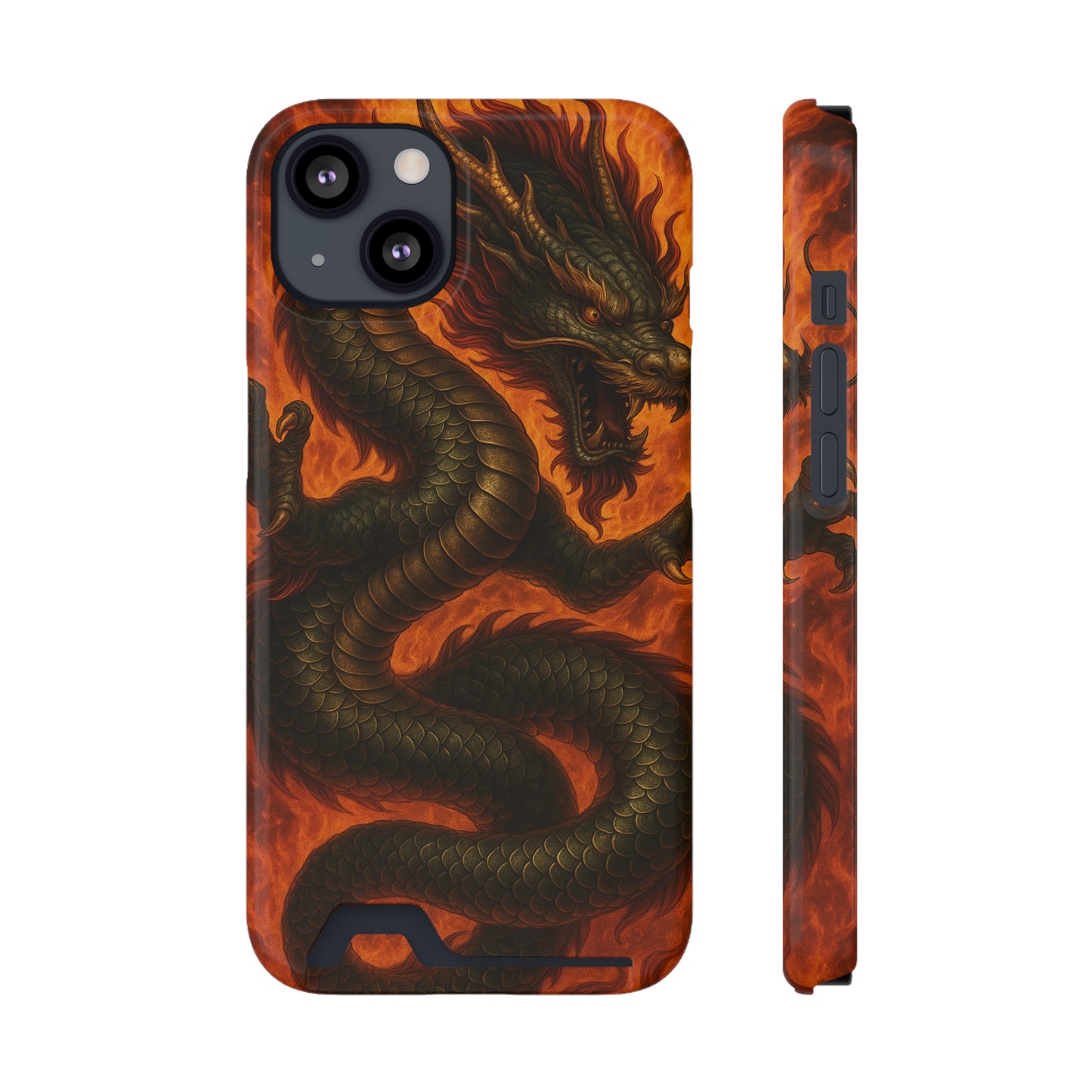 Flames of Fury • Apple iPhone 13 • MagSafe® Tough Case with Card Holder