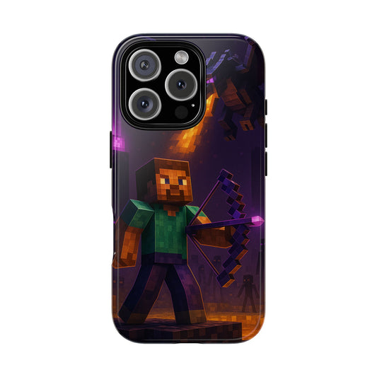 The End • Minecraft • Apple iPhone 16 • MagSafe® Tough Case