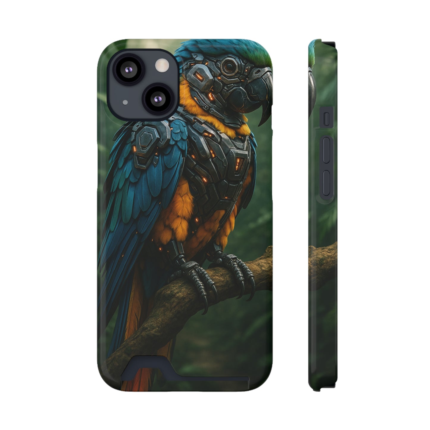 Pixel Polly • Apple iPhone 13 • MagSafe® Tough Case with Card Holder