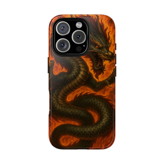 Flames of Fury • Apple iPhone 16 • MagSafe® Tough Case