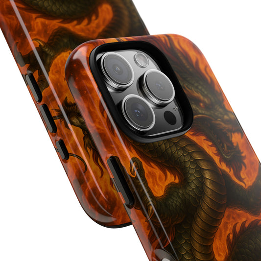 Flames of Fury • Apple iPhone 16 • MagSafe® Tough Case