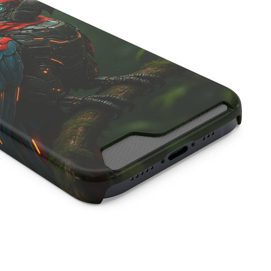 Neon Feather • Apple iPhone 13 • MagSafe® Tough Case with Card Holder