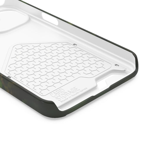 Neon Feather • Apple iPhone 13 • MagSafe® Tough Case with Card Holder