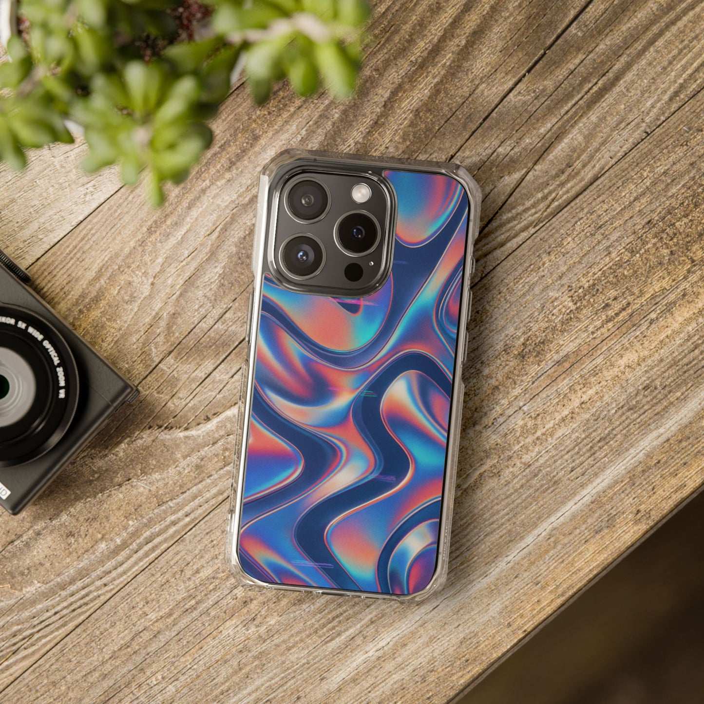 Chrome Illusion • Apple iPhone 15 • MagSafe® Clear Case