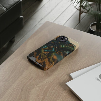 Scaled Sentinel • Apple iPhone 13 • MagSafe® Tough Case with Card Holder