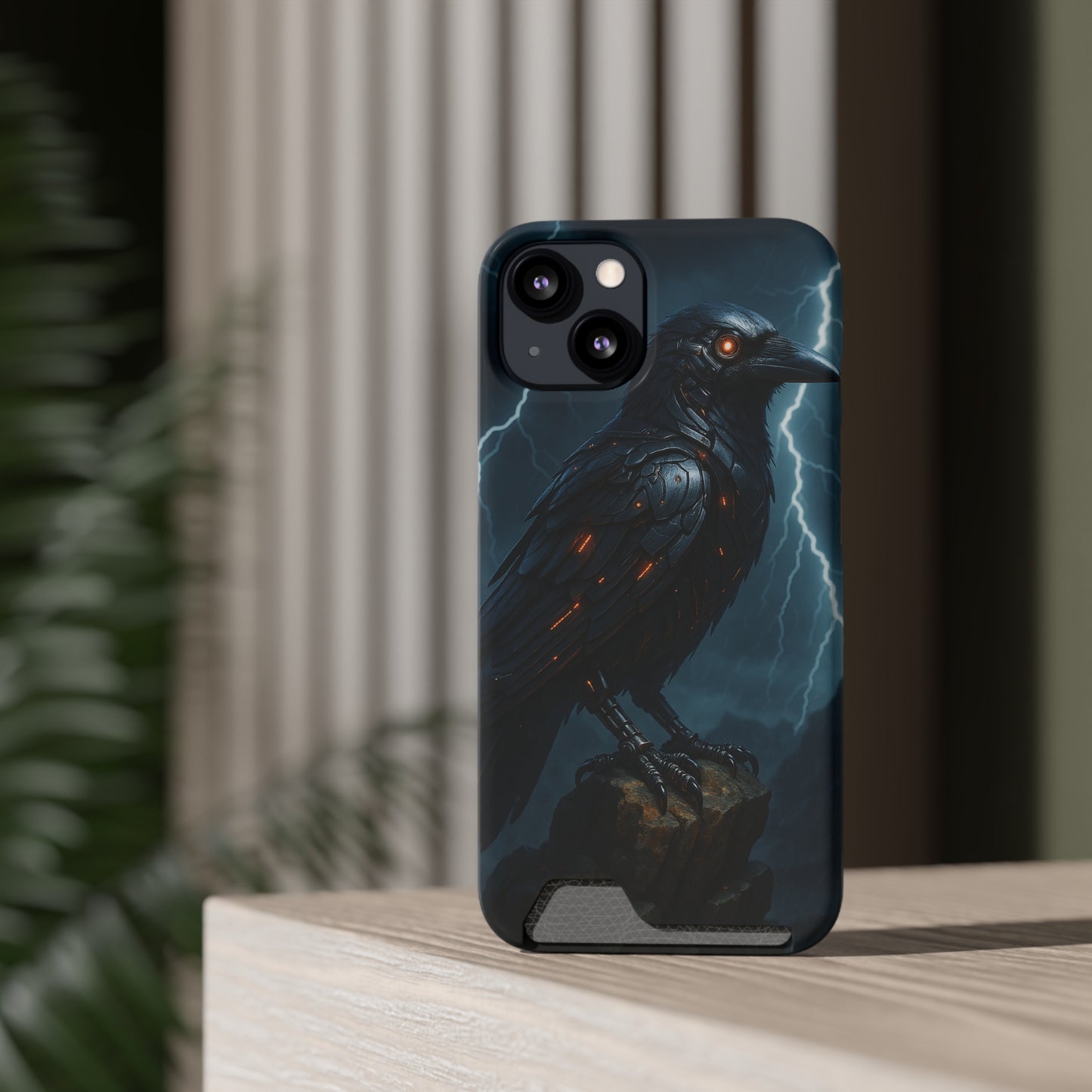 Quantum Crow • Apple iPhone 13 • MagSafe® Tough Case with Card Holder