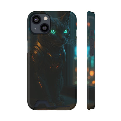 Neon Whisker • Apple iPhone 13 • MagSafe® Tough Case with Card Holder